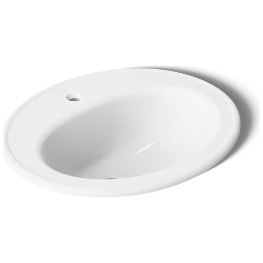 Pennington 20-1/4" Drop In Bathroom Sink with 1 Hole Drilled and Overflow