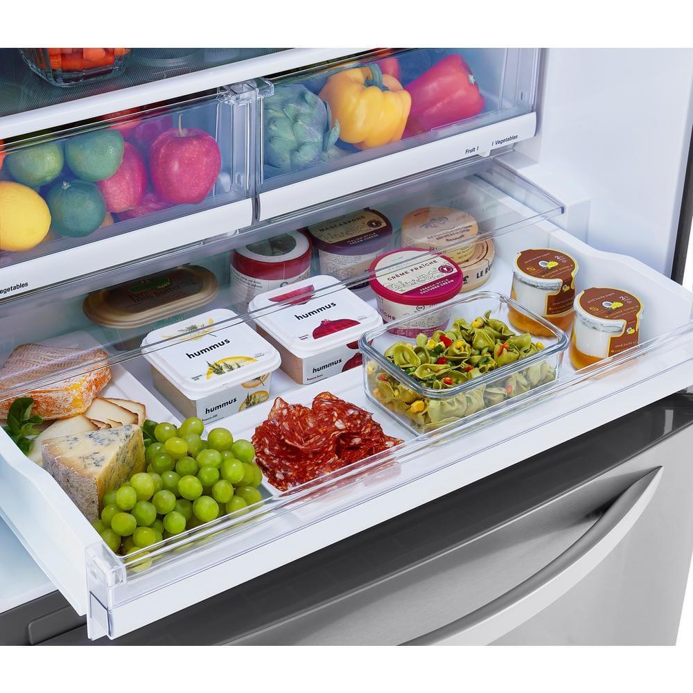 33 in. W 26 cu. ft. Bottom Freezer Refrigerator w/ Multi-Air Flow and Smart Cooling in PrintProof Stainless Steel - cby1smtdxedcpdwkzhwc@2x.jpg