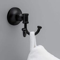 Chamberlain Double Towel Hook Bath Hardware Accessory in Matte Black - ccmxwedjbhpewqntmrnj@2x.jpg