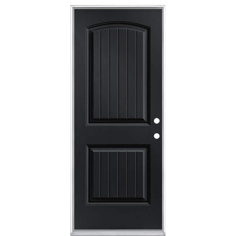 32 in. x 80 in. Cheyenne 2-Panel Left Hand Inswing Painted Smooth Fiberglass Prehung Front Exterior Door No Brickmold - cebgnbicaglkeudfdgko@2x.jpg