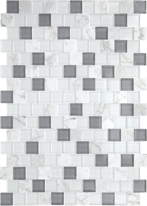 Perfit Mosaix White Carrara & Glass Brick 1X1 Polished - cexeylwbu8vgohukcgwn@2x.jpg