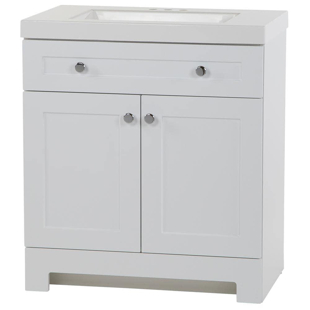 31 in. W x 19 in. D x 34 in. H Single Sink Freestanding Bath Vanity in White with White Cultured Marble Top - cfgdohegyd4qcufcpvpg@2x.jpg