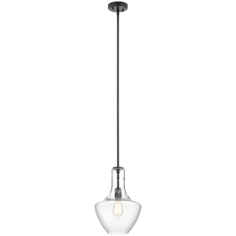 Everly Single Light 11" Wide Pendant with Clear Glass Shade - cfxbafcf6vwqcum4uqrb@2x.jpg