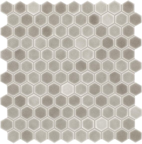 Uptown Glass Matte Frst Moka Hexagon 1X1 Matte