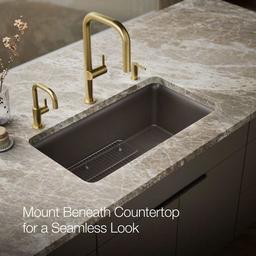 Cairn 33-1/2" Undermount Single Bowl Neoroc Granite Composite Kitchen Sink with Bottom Sink Rack - cifofnuswl4ymdgifpwt@2x.jpg
