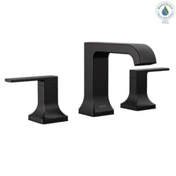 Delta Velum 8 in. Widespread Double Handle Bathroom Faucet with Drain Kit Included in Matte Black 3539LF-BLMPU - ciorxdsussnsifdux4f6@2x.jpg