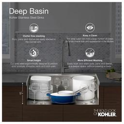 Vault 36" Double Basin Under-Mount 18-Gauge Stainless Steel Kitchen Sink with Self Trimming and Smart Divide - Includes Basin Rack - ckujumffxosxzghebpn5_x500.jpg
