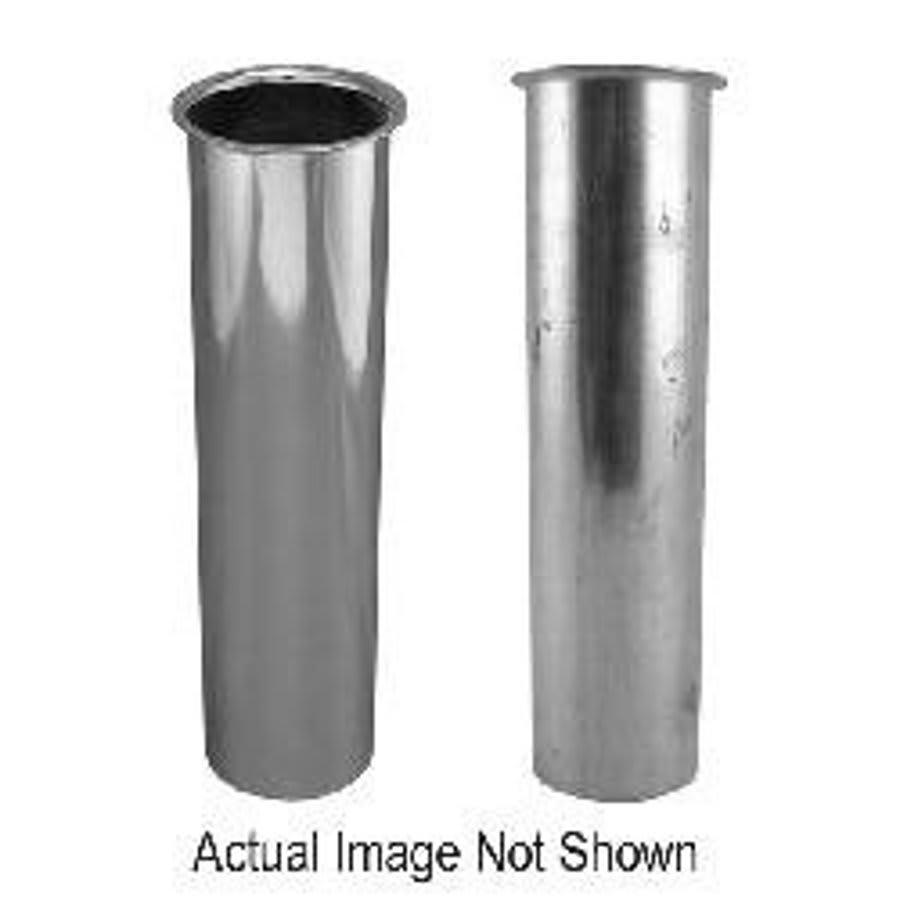 Tubular Tailpiece, 1-1/2 in, Tube x Flange, 20 ga, Chrome - ckylnxedybkiejizmiqa@2x.jpg