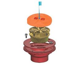 F100 Floor Drain, 3 in Outlet, No Hub, 5 in Round Nickel Bronze Top - cljbmipaqwzblu8eexgf@2x.jpg