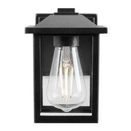 1-Light 7 in. Black Hardwired Classic Outdoor Wall Light Lantern Sconce with Clear Glass - cmxzm1fgueh7aeuwm35m@2x.jpg