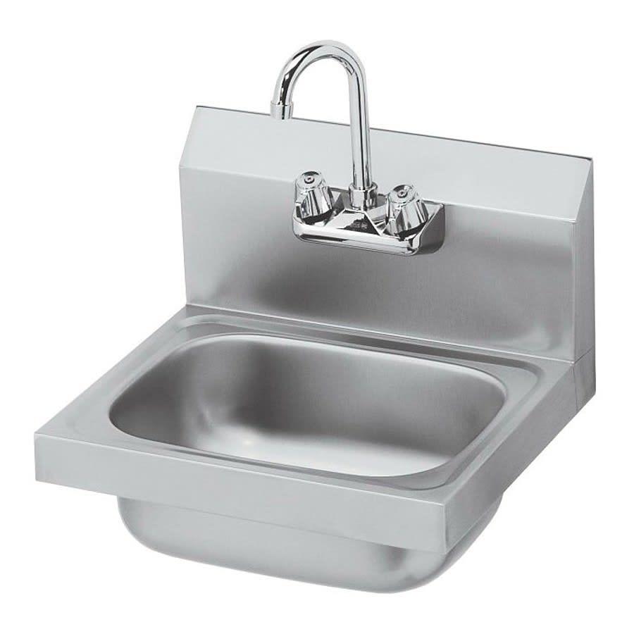 Hand Wash Sink, 1 Basin, Wall Mount, 2-Hole, 20 ga Satin Steel, Stainless - cnwap7ygekz7br0s6jia@2x.jpg