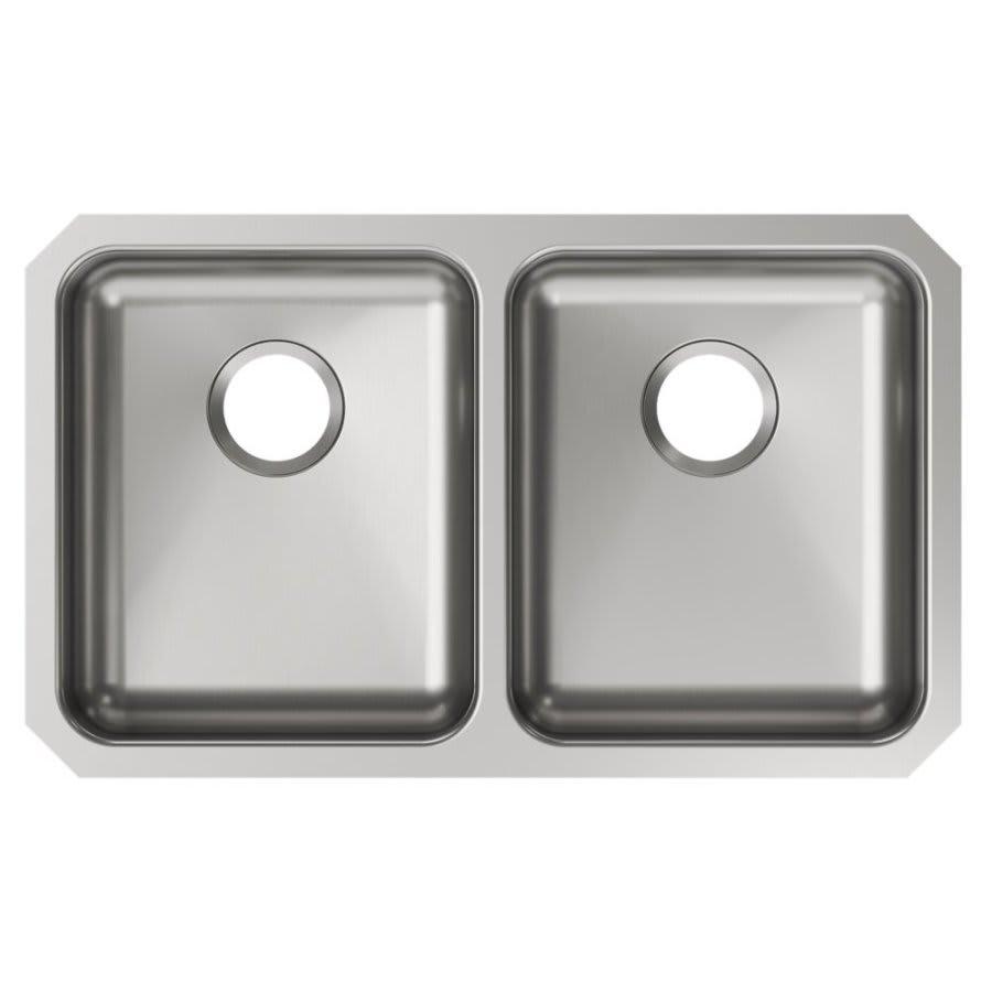 Lustertone™ Classic Double Bowl Kitchen Sink, Under Mount, ADA, 30-3/4 x 18-1/2 in, 5-3/8 in Bowl Depth, 18 ga Lustrous Satin Steel, Stainless - coctppuaxybnea2ncmsh@2x.jpg