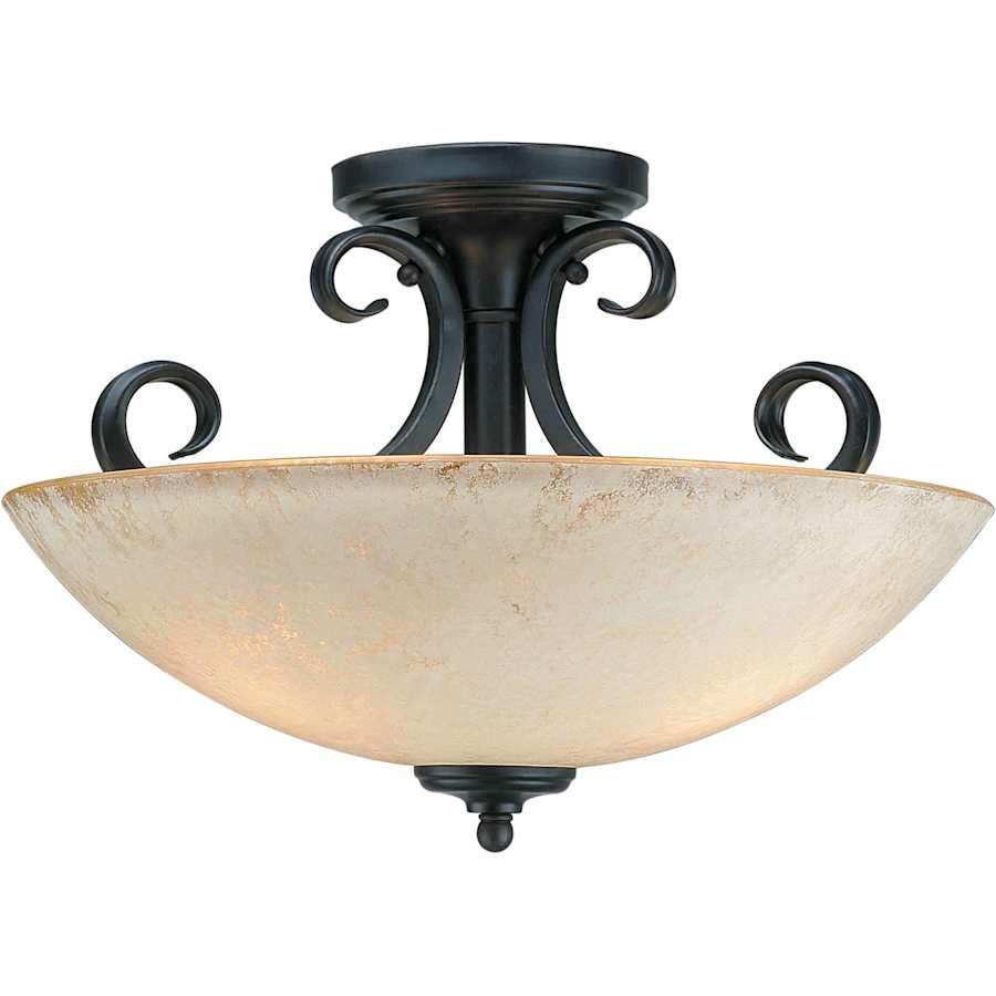 3 Light 16" Wide Semi-Flush Bowl Ceiling Fixture with White Glass Shade - cpuc8yw9ov9ukhiacn69@2x.jpg