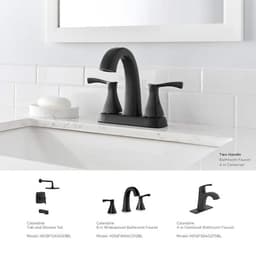 Glacier Bay Calandine 4 in. Centerset 2-Handle Bathroom Faucet with Drain Kit Included in Matte Black HDQF51A1153BL - crris4l7dk0rjxws97z1@2x.jpg