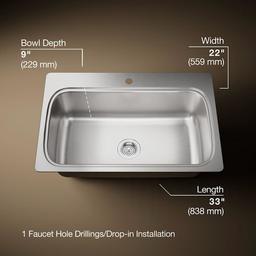 Verse 33" Single Basin Drop In kitchen Sink With Single Faucet Hole - cugextop4skid2ysl9n9@2x.jpg