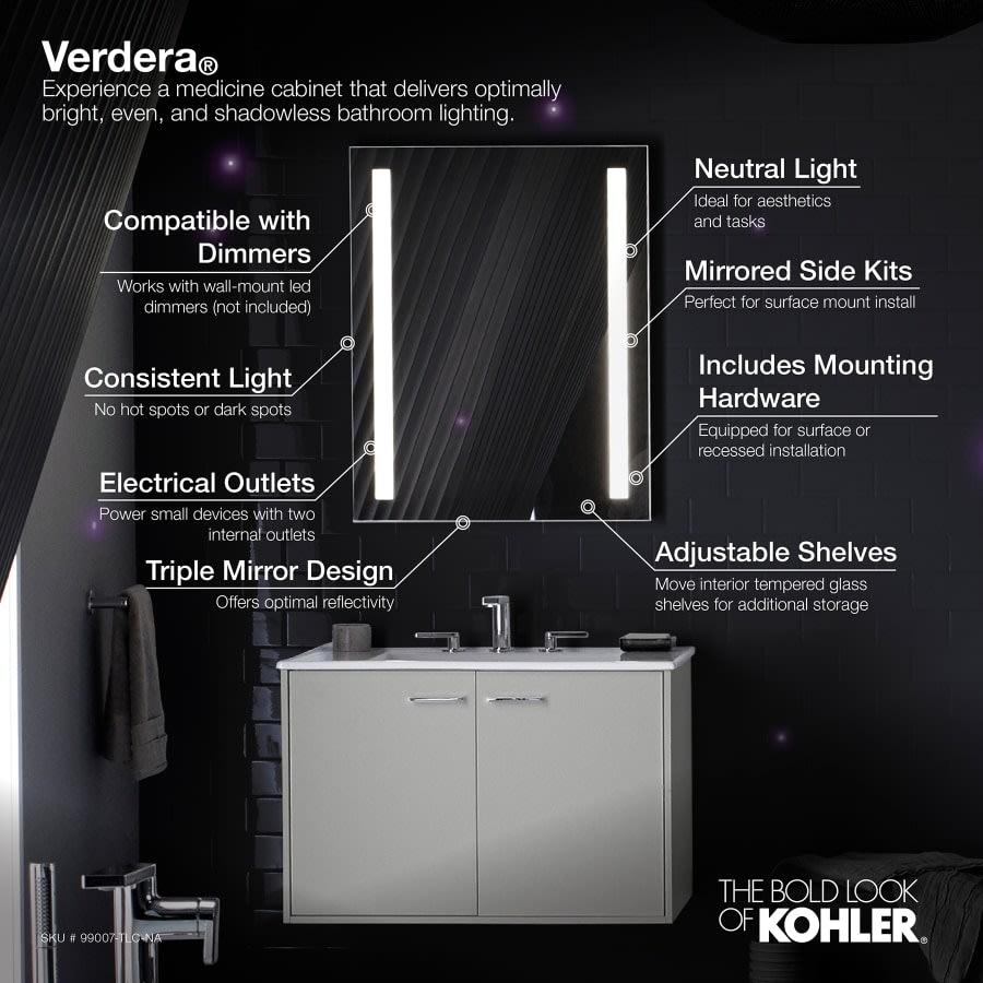 Verdera 24" x 30" Lighted Single Door Medicine Cabinet with Three Shelves, Built-in Outlets and Flip Out Magnifying Mirror - CA Title 24 Compliant - cuoatwfsd7viodugbqlx@2x.jpg