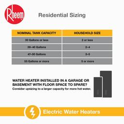 Performance 30 Gal. 3800-Watt Elements Short Electric Water Heater with 6-Year Tank Warranty and 240-Volt - cvhz7oxqniwhepiuvrfx@2x.jpg