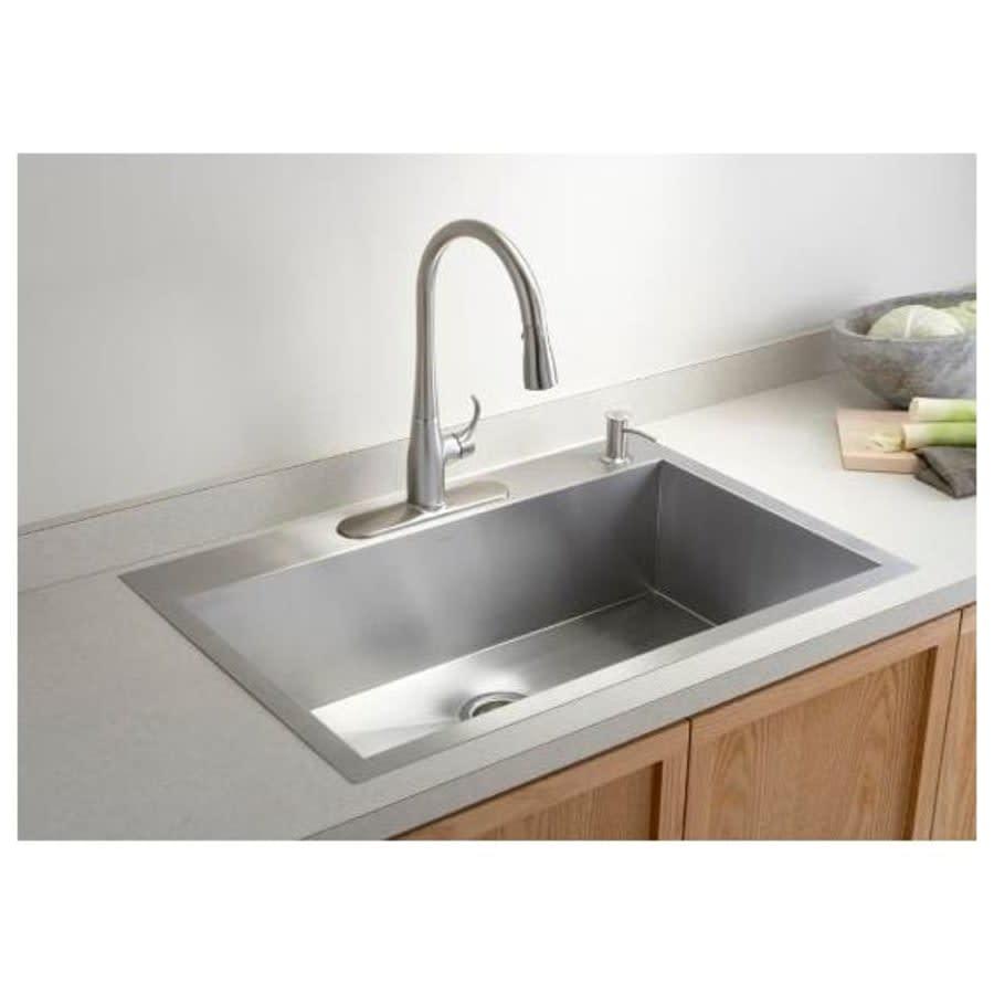 Vault 33" Single Basin Drop-In / Under-Mount 18-Gauge Stainless Steel Kitchen Sink with SilentShield - Basin Rack Included - cvsptngckdjcvas9qy2i@2x.jpg