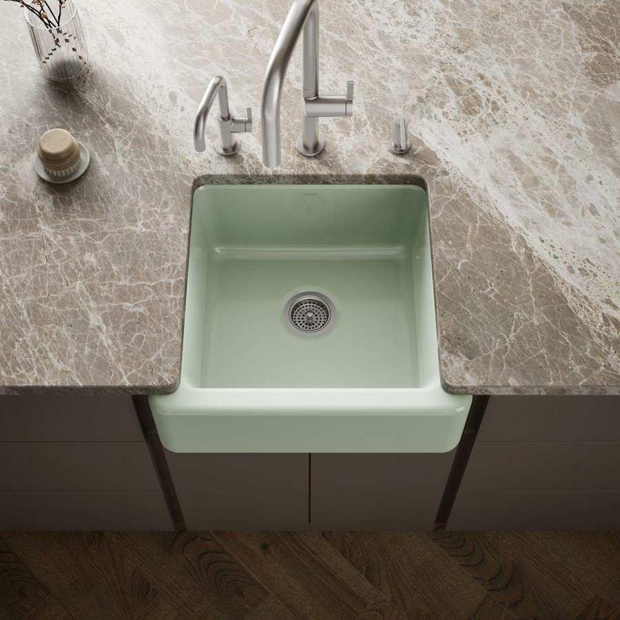 Whitehaven 23-1/2" Self-Trimming Farmhouse Single Basin Enameled Cast Iron Kitchen Sink - cvw1jkghqhba77f8tf3q@2x.jpg