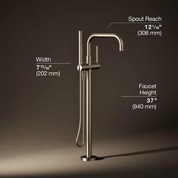 Purist Floor Mounted Tub Filler with Built-In Diverter - Includes Hand Shower - cwkidmkrk8ntwjpepala@2x.jpg