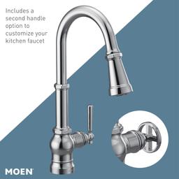 Paterson 1.5 GPM Single Hole Pull Down Kitchen Faucet with Duralast Cartridge and Reflex, PowerBoost, and Duralock Technologies - cwpr6bplmfs1rquxcgok@2x.jpg