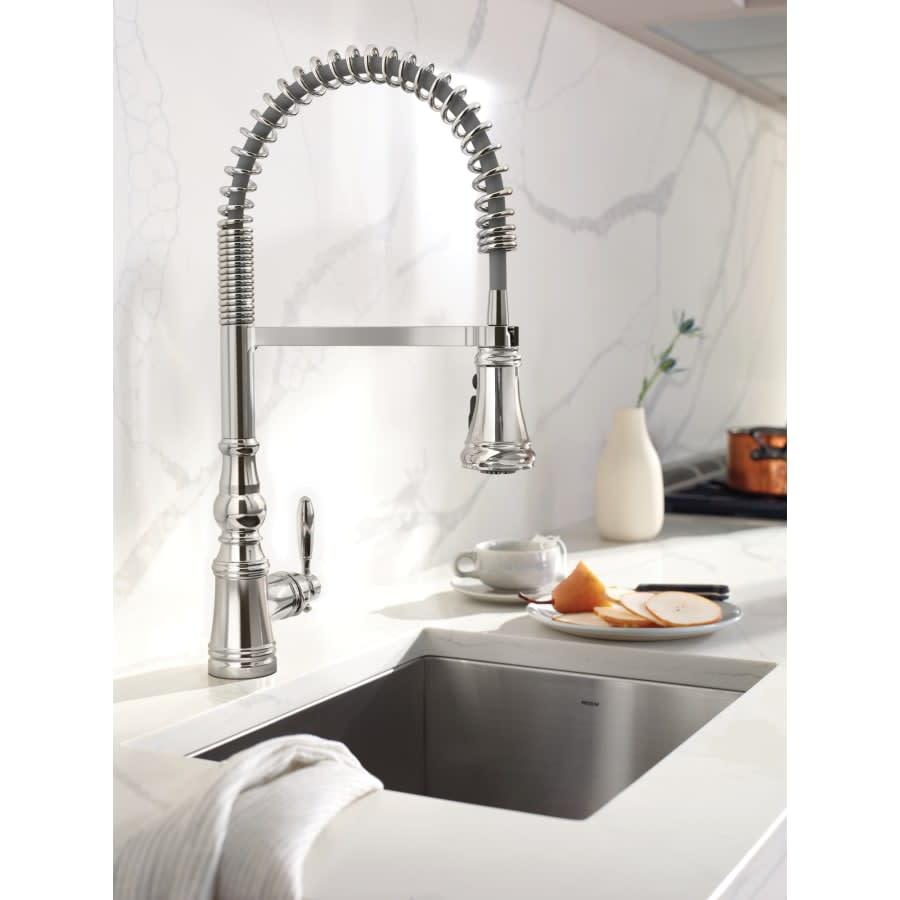 Weymouth 1.5 GPM Single Hole Pre-Rinse Pull Down Kitchen Faucet with Power Boost - d4wvdl8zflxvheykct9s@2x.jpg