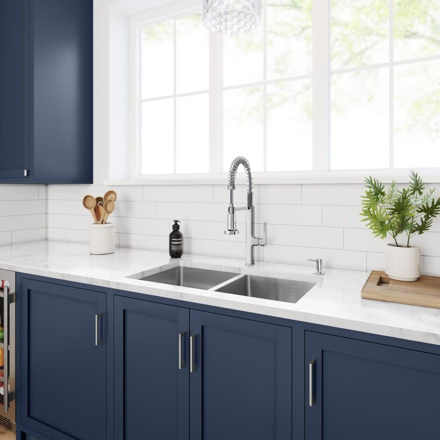 Scovin 1.8 GPM Single Hole Pre-Rinse Pull Down Kitchen Faucet - Includes Escutcheon - dd57e93xcbdkj2vgevgl@2x.jpg