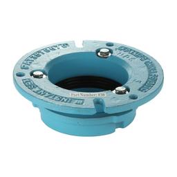 Closet Flange, 4 in, Instant Set, 7 in OD, Cast Iron, Blue - ddrncjt2k7qsk7b3rdni@2x.jpg