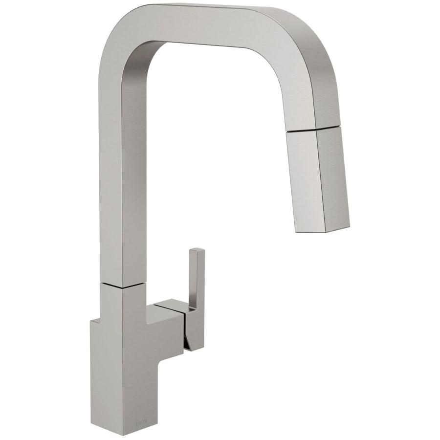 Junction 1.8 GPM Single Hole Pull Down Kitchen Faucet With MagnaTite and Touch-Clean Technology - delta-19825lf-sp-1710169@2x.jpg