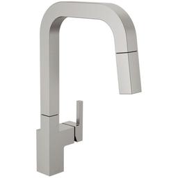 Junction 1.8 GPM Single Hole Pull Down Kitchen Faucet With MagnaTite and Touch-Clean Technology - delta-19825lf-sp-1710169@2x.jpg