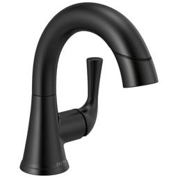 Kayra 1.2 GPM Single Hole Pull-Down Bathroom Faucet with 15-3/4" Hose and Pop-Up Drain Assembly - delta-533lf-blpdmpu-929987@2x.jpg