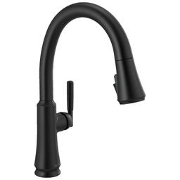 Coranto 1.8 GPM Single Hole Pull Down Kitchen Faucet with Magnetic Docking Spray Head and ShieldSpray - delta-9179-bl-dst-3258936@2x.jpg