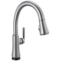 Coranto 1.8 GPM Single Hole Pull Down Kitchen Faucet with On/Off Touch Activation, Magnetic Docking Spray Head and ShieldSpray - delta-9179t-ar-dst-3258936@2x.jpg