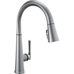 Emmeline 1.8 GPM Single Hole Pull Down Kitchen Faucet with ShieldSpray and Magnetic Docking Spray Head - delta-9182-ar-pr-dst-9019826@2x.jpg