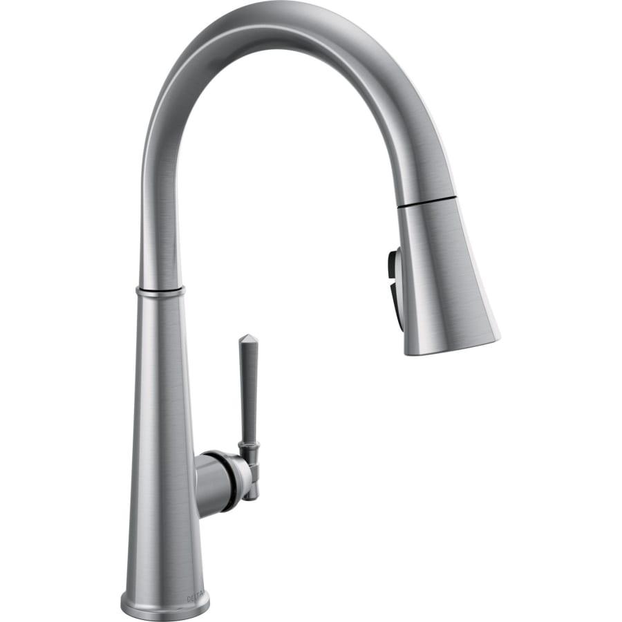 Emmeline 1.8 GPM Single Hole Pull Down Kitchen Faucet with ShieldSpray and Magnetic Docking Spray Head - delta-9182-ar-pr-dst-9019826@2x.jpg