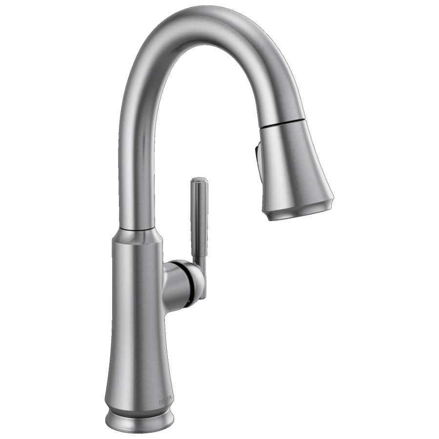 Coranto 1.8 GPM Single Hole Pull Down Bar Faucet with Magnetic Docking Spray Head - delta-9979-ar-dst-3258936@2x.jpg