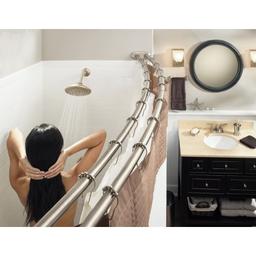 Double 57" - 60" Adjustable Curved Shower Rod - dgiblljvsd9gbesprdwy@2x.jpg