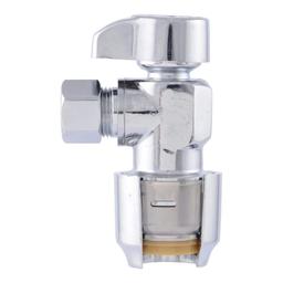 Max 1/2 in. Push-to-Connect x 3/8 in. O.D. Compression Chrome-Plated Brass Quarter-Turn Angle Stop Valve - dkcwsjh5mhwvy154zjll@2x.jpg