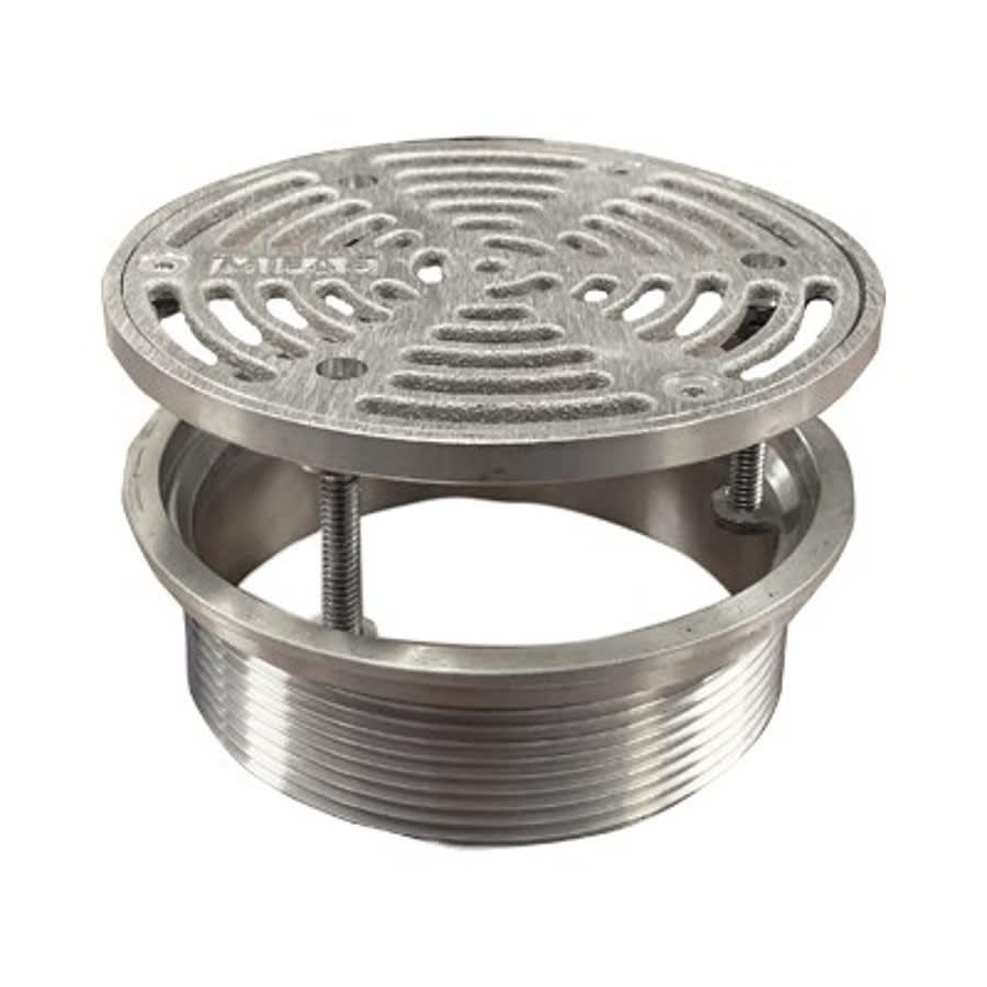 TS6 Floor Drain Top, 6 in, Round, Stainless Steel - dkjit7pggdapck8qmmmd@2x.jpg