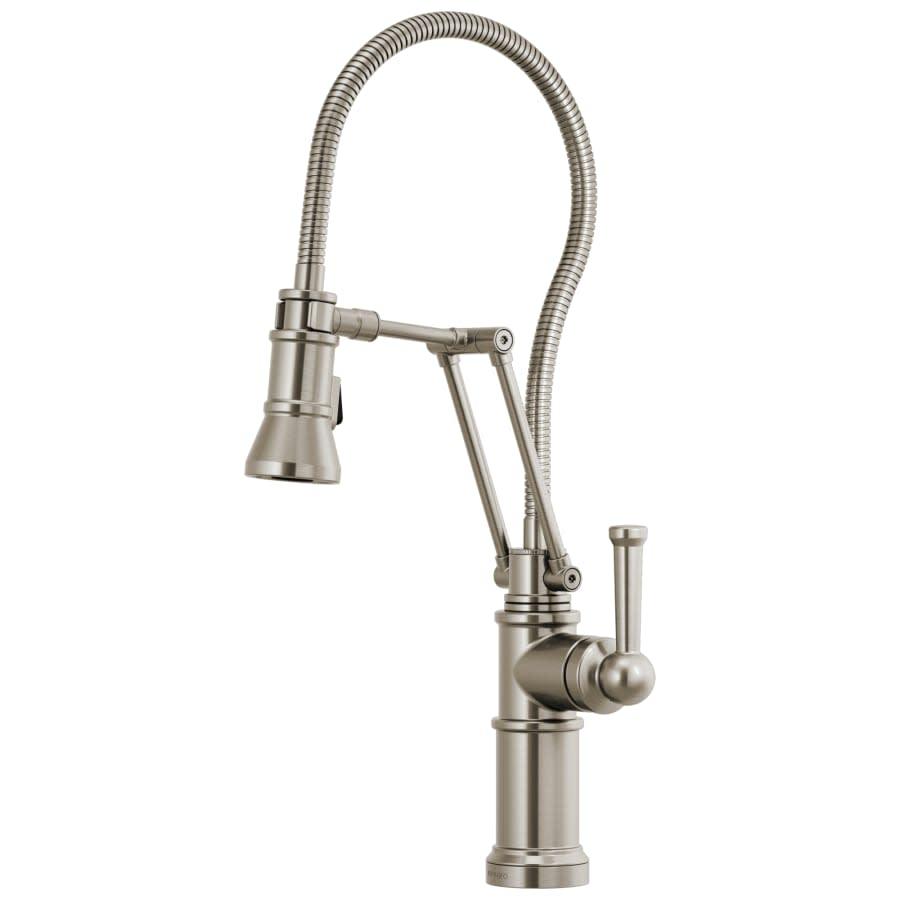Artesso 1.8 GPM Pre-Rinse Pull-Down Kitchen Faucet with Dual Jointed Articulating Arm, Magnetic Docking Spray Head and Metal Finished Hose - dkxgiomqfvxsw30ys6zd@2x.jpg