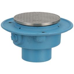 Cleanout With Top, 3 in Outlet, No Hub, 5-3/16 in Cover, Round, Nickel Bronze - dl6sxq2ngtkmhlc6lyo8@2x.jpg