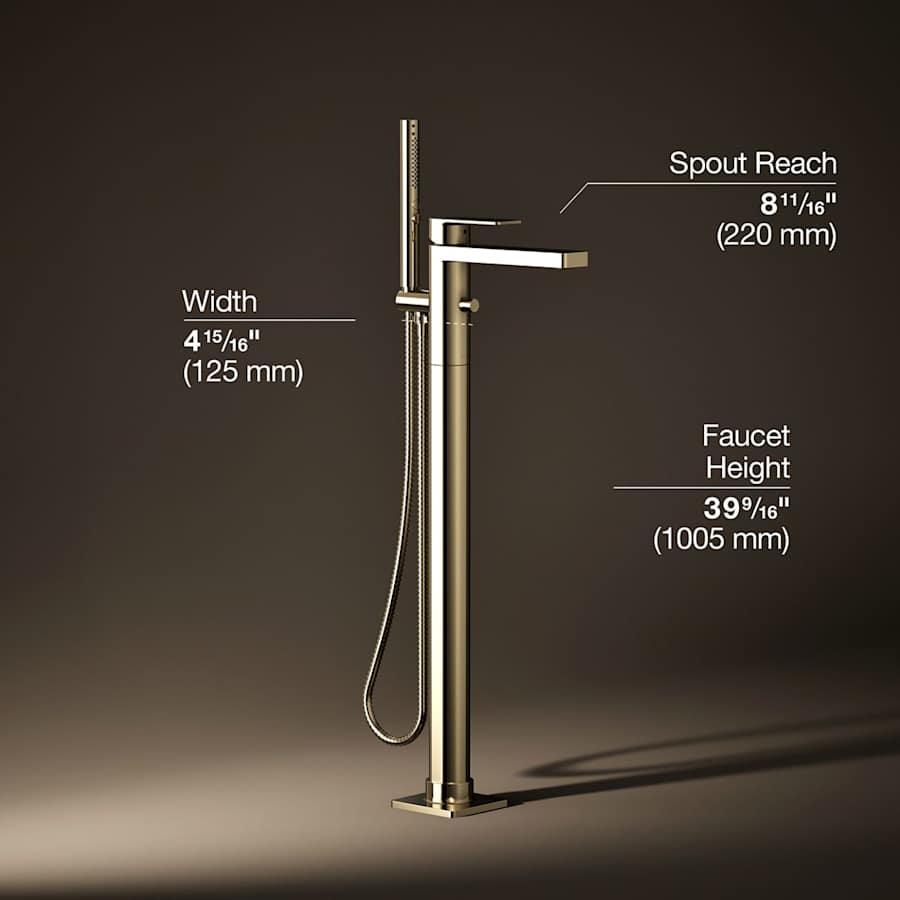 Parallel Floor Mounted Tub Filler - Includes Hand Shower - dldsadgqb4t9atjystlt@2x.jpg