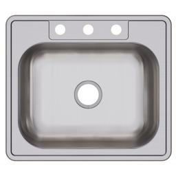 Dayton® Single Bowl Kitchen Sink, Top Mount, ADA, 25 x 22 in, 6-3/8 in Bowl Depth, 3-Hole, 22 ga Satin Steel, Stainless - donjipkhqma8vcwyvs1s@2x.jpg