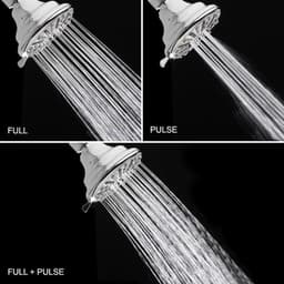 Glacier Bay 3-Spray Patterns 3.5 in. Single Wall Mount Fixed Shower Head in Chrome 8462000HL - donpkp5brvgdspzigvdz@2x.jpg