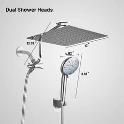 Heemli 9-Spray Rainfull 2-in-1 Patterns Adjustable Fixed Shower Head with Filter 1.8 GPM and Handheld Shower Head in Chrome KFA12C - dpqzrczgnhcmja9eiurk@2x.jpg
