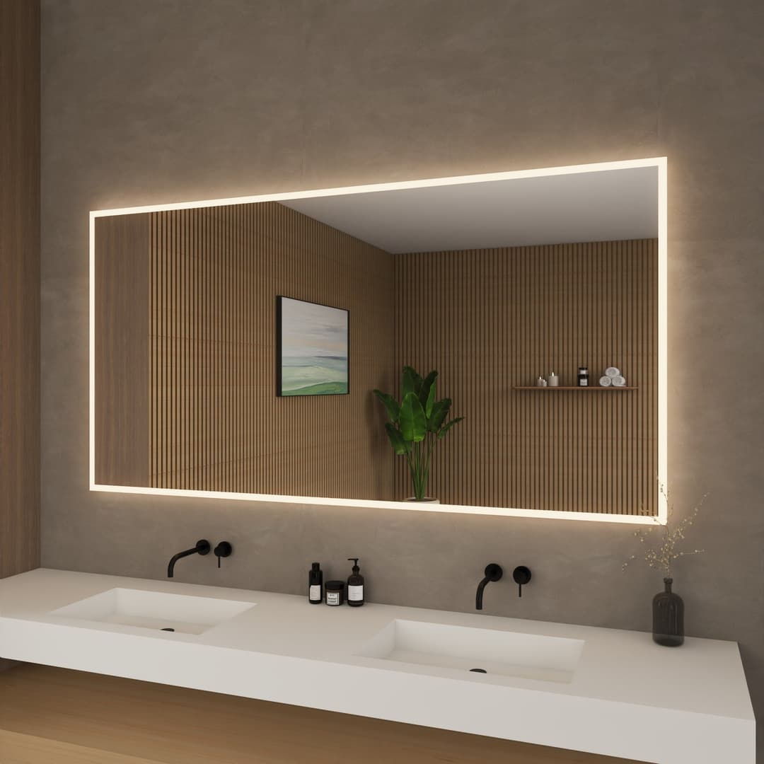Hilton Frameless LED Perimeter Lighted Bathroom Vanity Mirror with Dimmer and Defogger - 70W x 36H x 1.38D - dscuiya4dcdr2bbv9xio@2x.jpg