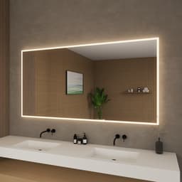Hilton Frameless LED Perimeter Lighted Bathroom Vanity Mirror with Dimmer and Defogger - 70W x 36H x 1.38D - dscuiya4dcdr2bbv9xio@2x.jpg