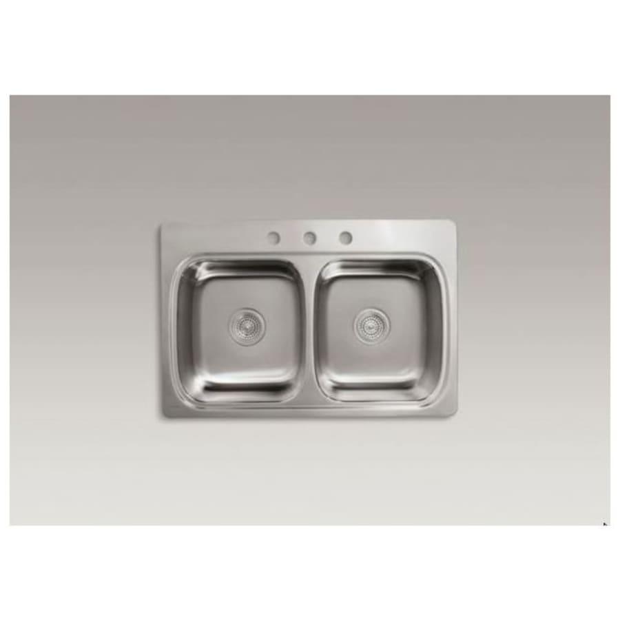 Verse 33" Double Basin Drop In Stainless Steel Kitchen Sink With Three Faucet Holes - dts9dff16yl6k5m9xplq@2x.jpg