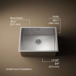 Strive 24" Single Basin Undermount 16-Gauge Stainless Steel Kitchen Sink with SilentShield - du5qe30ehfgj27fawvmf@2x.jpg