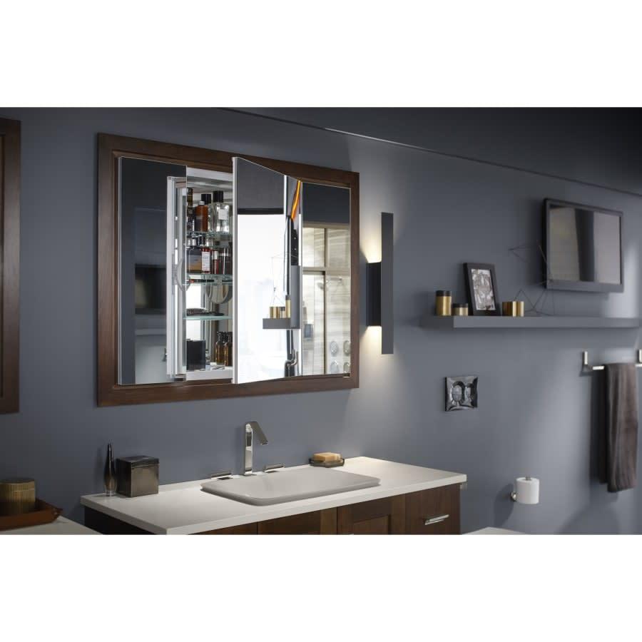 40" x 30" Triple Door Reversible Hinge Frameless Mirrored Medicine Cabinet from the Verdera Collection - du769megzgxuod3keavg@2x.jpg